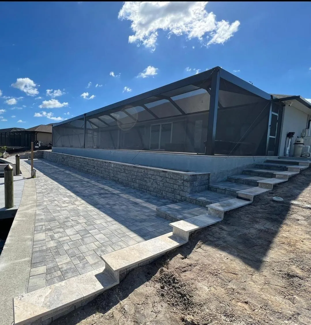 Outdoor paver sealing project