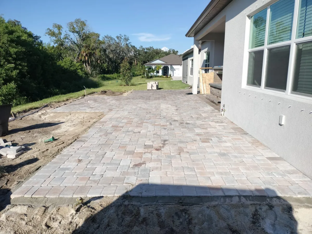 Paver driveway project