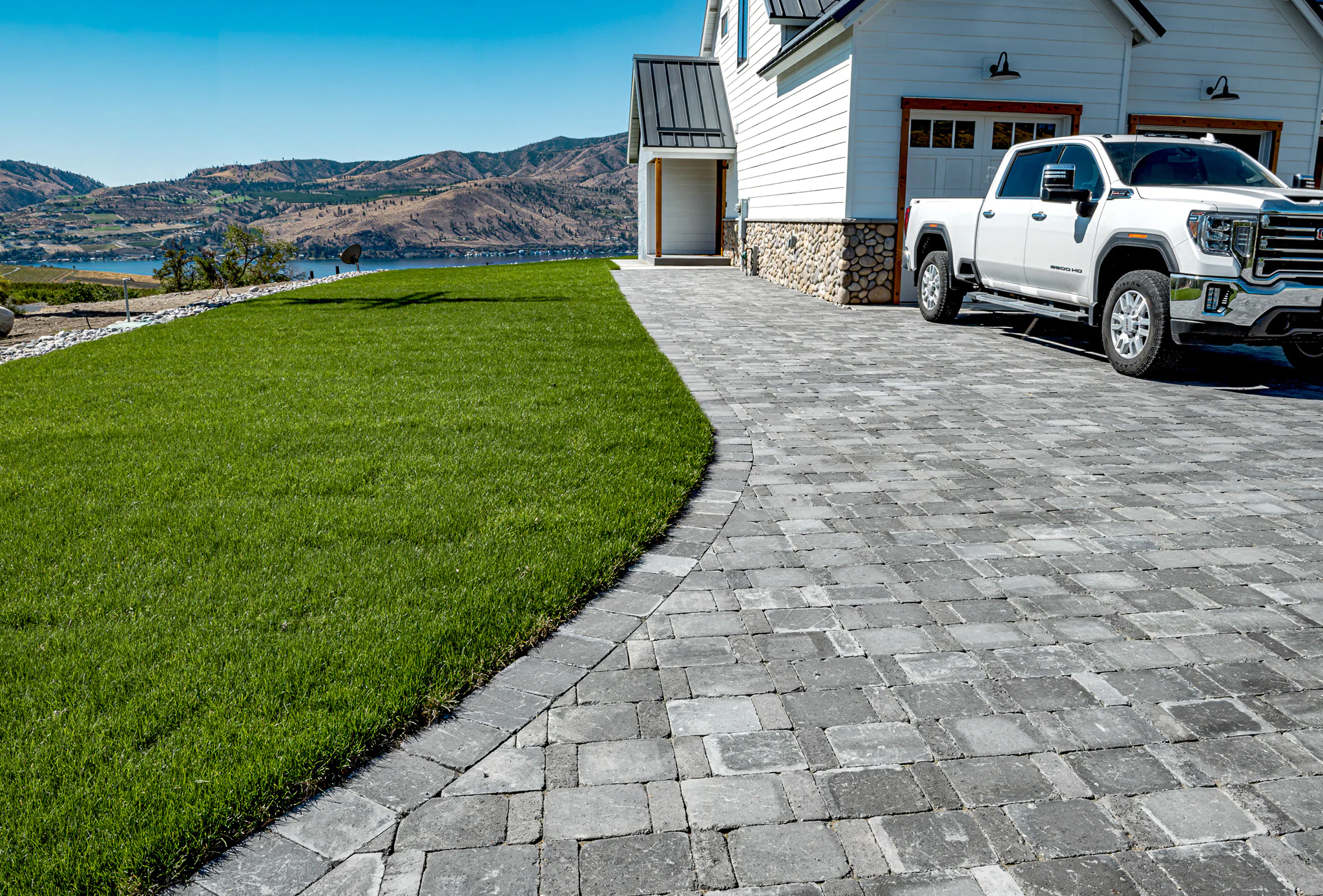 Driveway paver installation